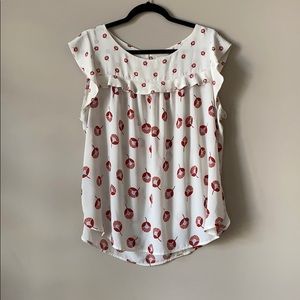 XL Loft Floral Blouse